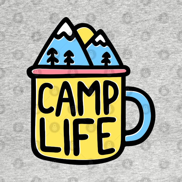 Camp life travel mug by Broccoliparadise